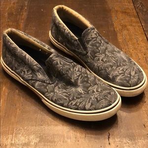 Mens Sperry Halyard Palm Slip ons STS12232 Sz 11